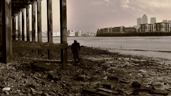 mudlarking on the thames river foreshore