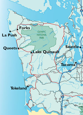 map of olympic peninsula beachcombing route