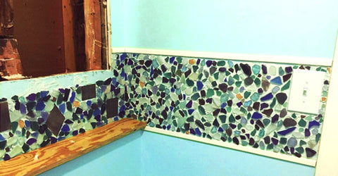 grouting sea glass