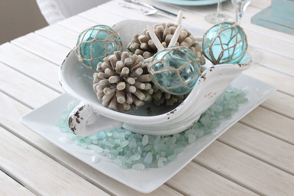 sea glass centerpiece