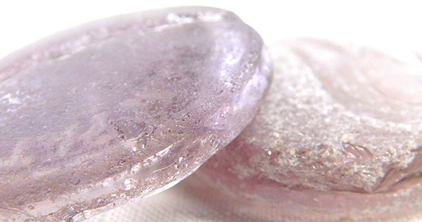 purple beach glass