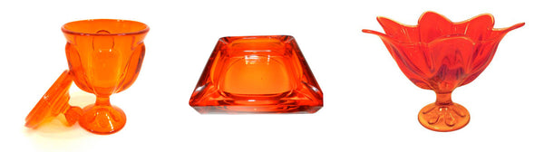 orange glass items
