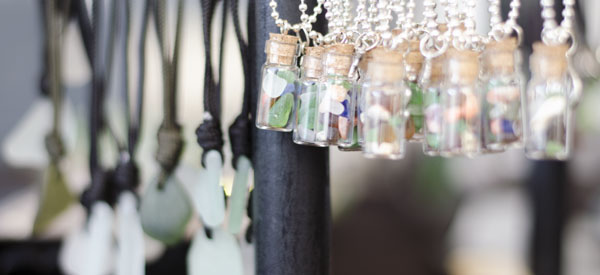 jewelry made from sea glass