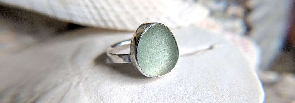 how to make a sea glass ring