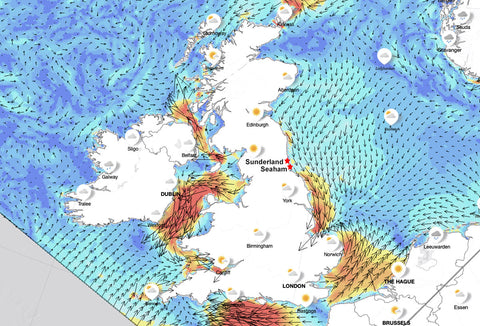 ocean currents in UK and Ireland