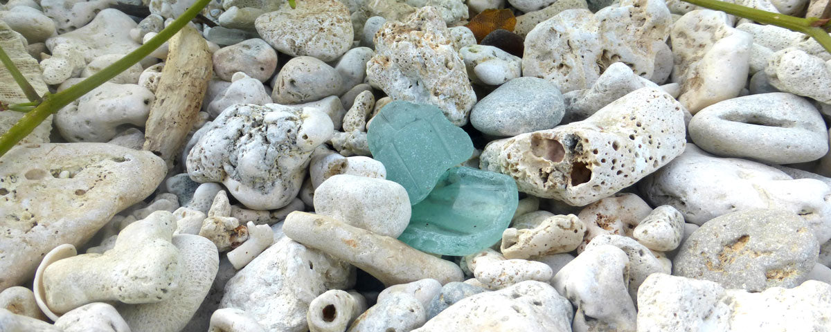 coke bottle sea glass from vanuatu