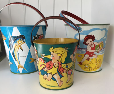 collectible metal pails