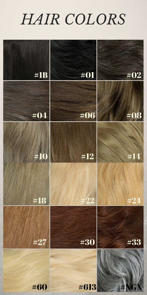 Hair Extensions Color Chart