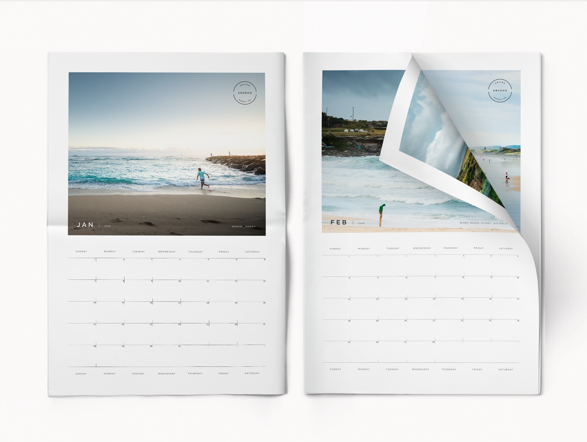 free calendar template Adobe Indesign