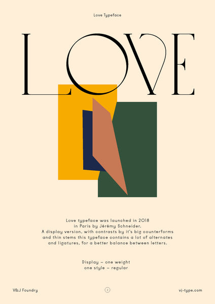 Love typeface design