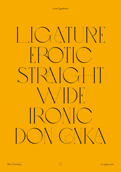 Ligature font design