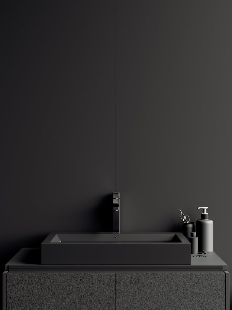 minimal black home accessories 