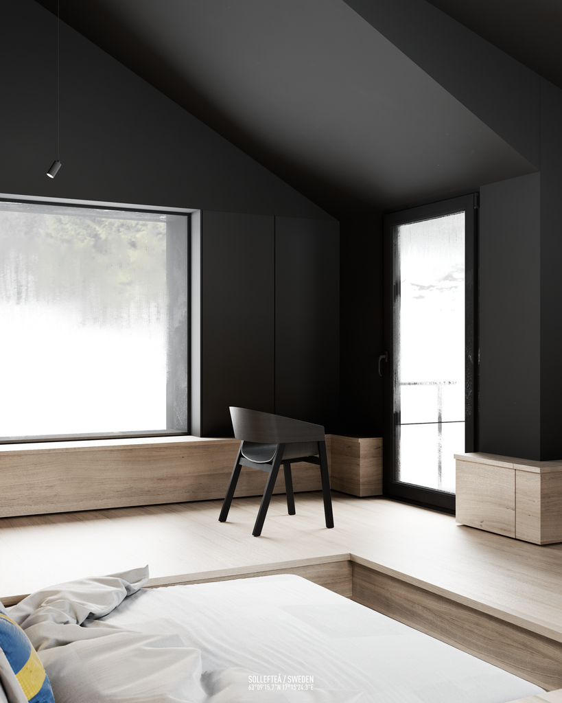 minimal black decor