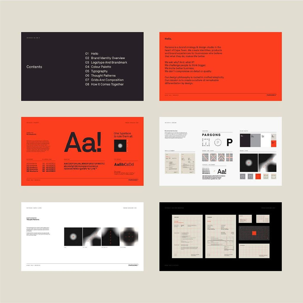 typography branding ideas layout 