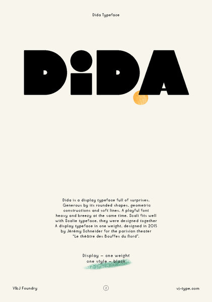 Dida typeface VJ Type