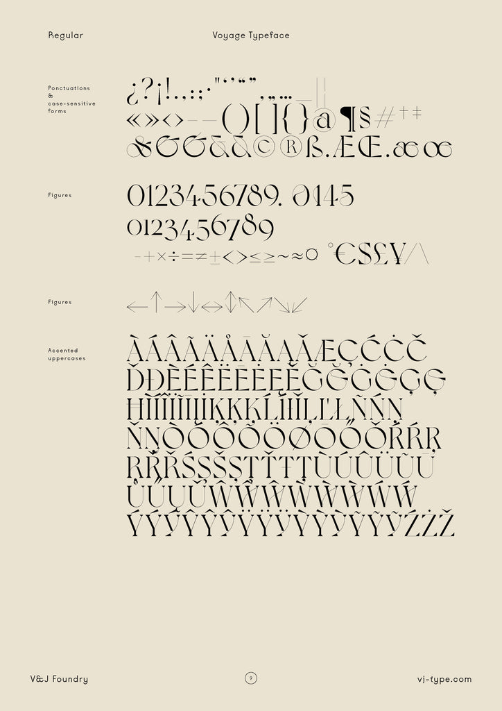 Font typography design