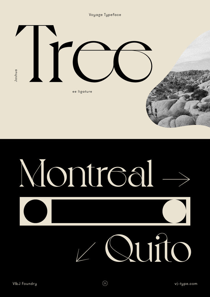 Font typography design