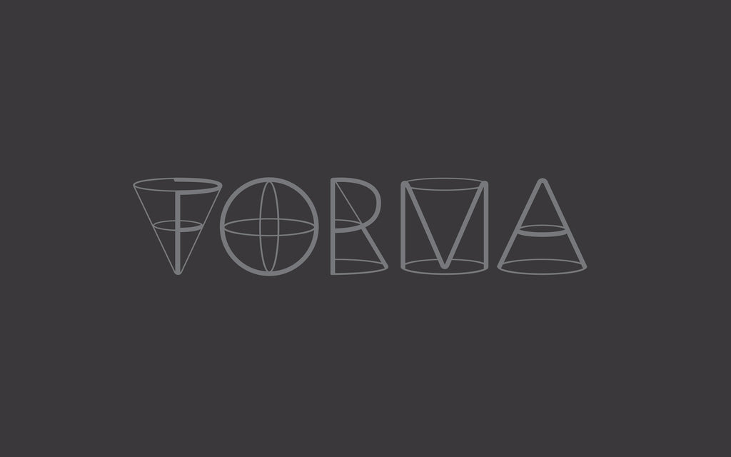 forma typography design black