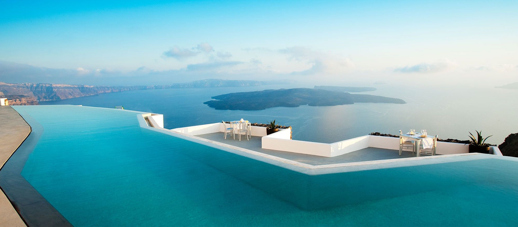 Amazing hotel pools Santorini grace hotel