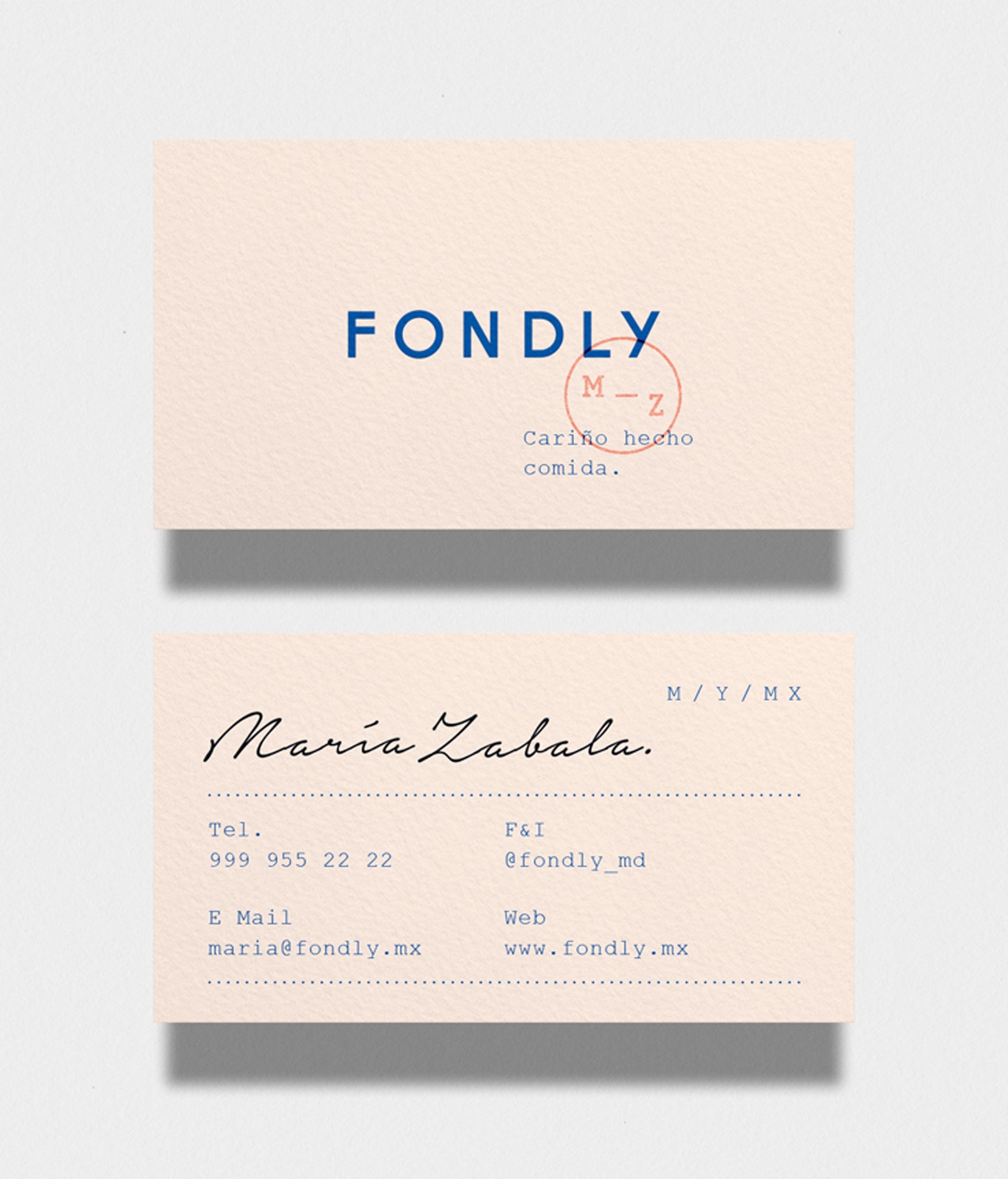 Minimal Business Card Fondly