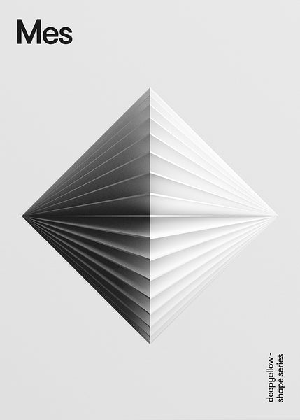 minimal geometric poster design