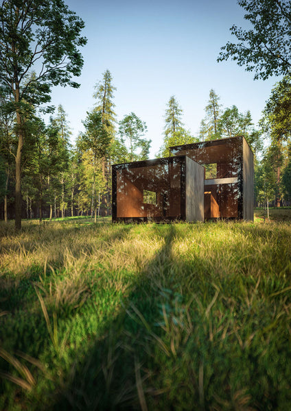 hotel design glass timber