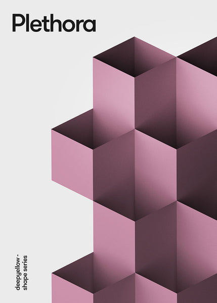 3d render cube poster