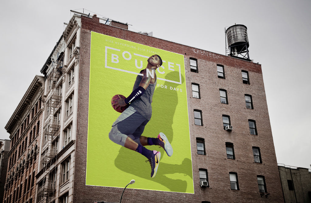 Nike billboard design typography