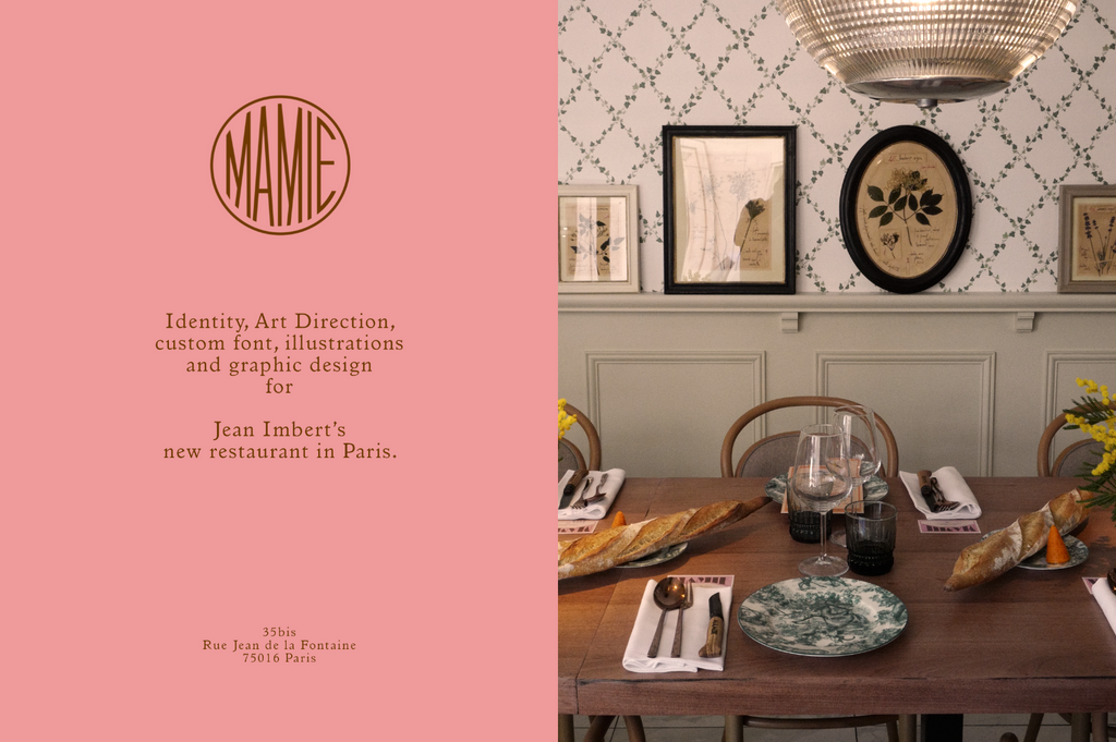  vintage monogram | Mamie Restaurant 