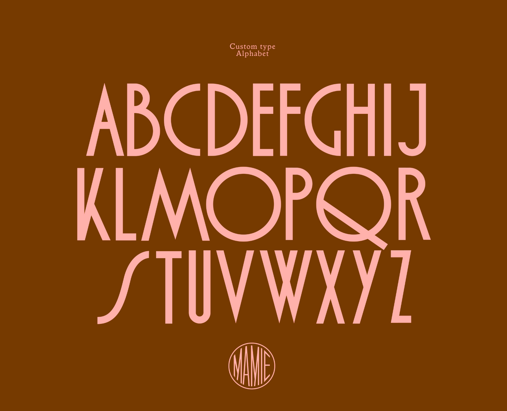 retro typography | Mamie Restaurant 