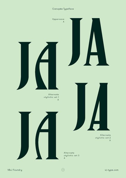 canopee font typography