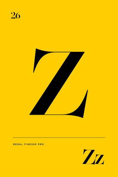 Z typography design