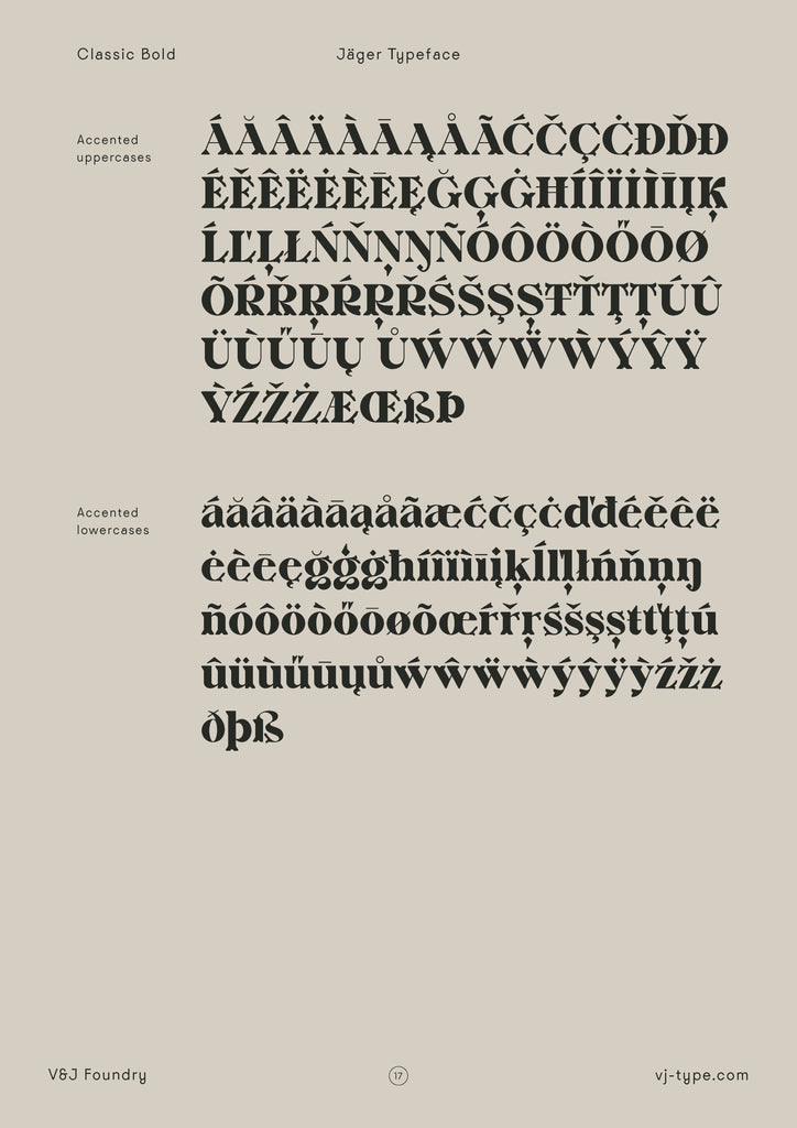 Font Design | Jager VJ Type