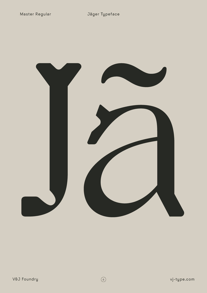 Font Design | Jager VJ Type