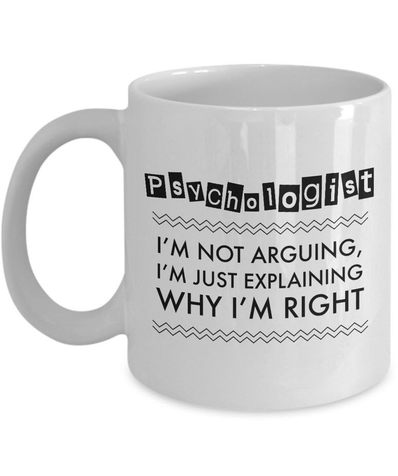 Psychology coffee mug I am a psychologist not a psychic Student funny gift 