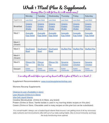 Free Meal Plan