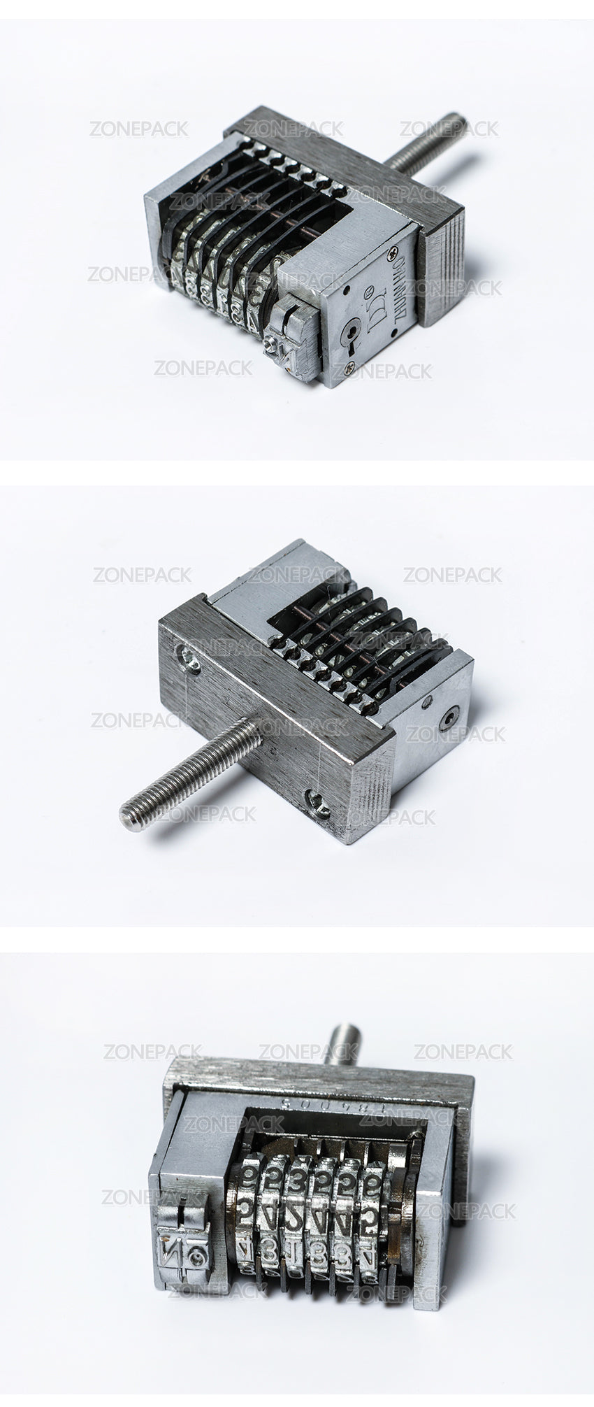 ZONEPACK Manual Hot Stamping Printer Accessory Thermal Ribbon Dialing Coding Tool Parts Production Number Coupon Print