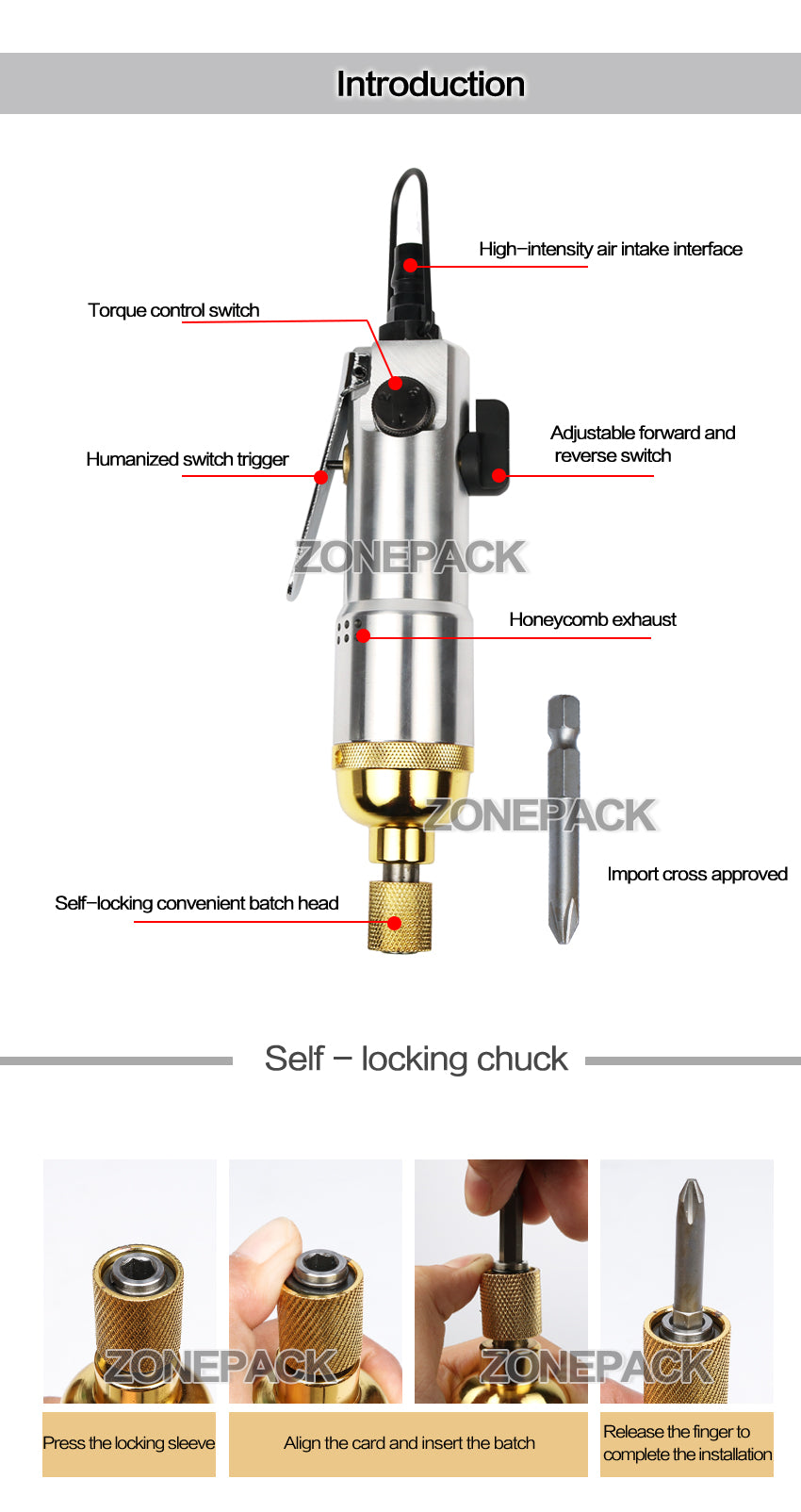 ZONESUN K5MA Hand Held Pneumatic Bottle Cap Capping Machine