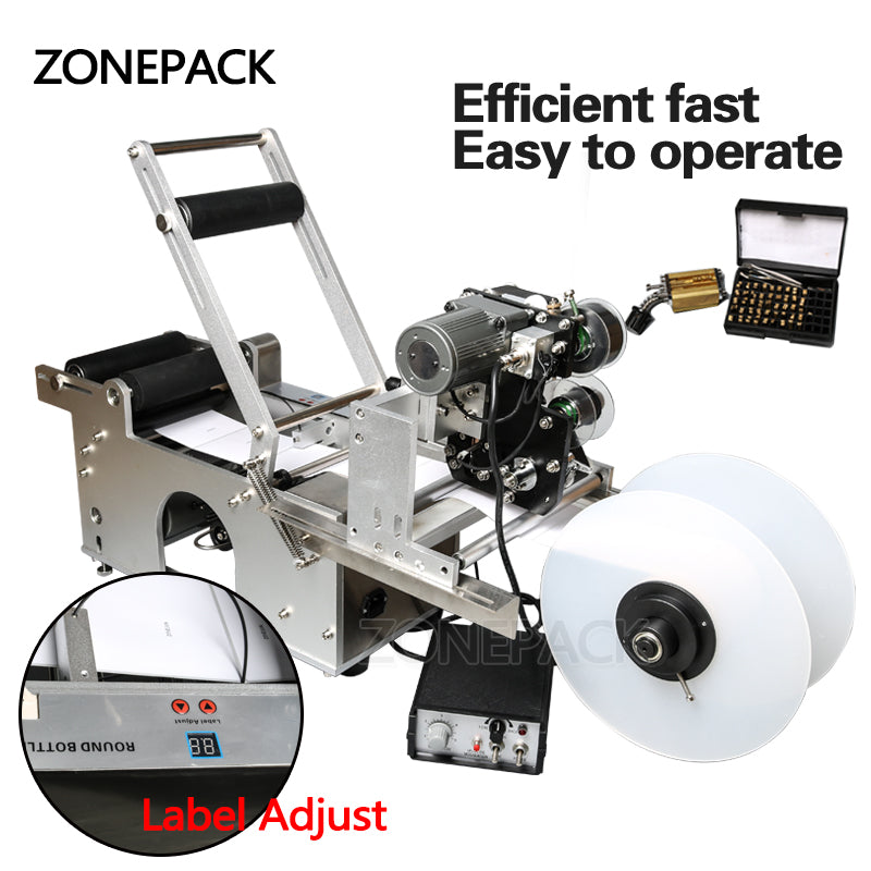 ZONESUN Expiry Date Ribbon Coding Label Printer Hot Ribbon Coder For LT-50 Labeling Machine