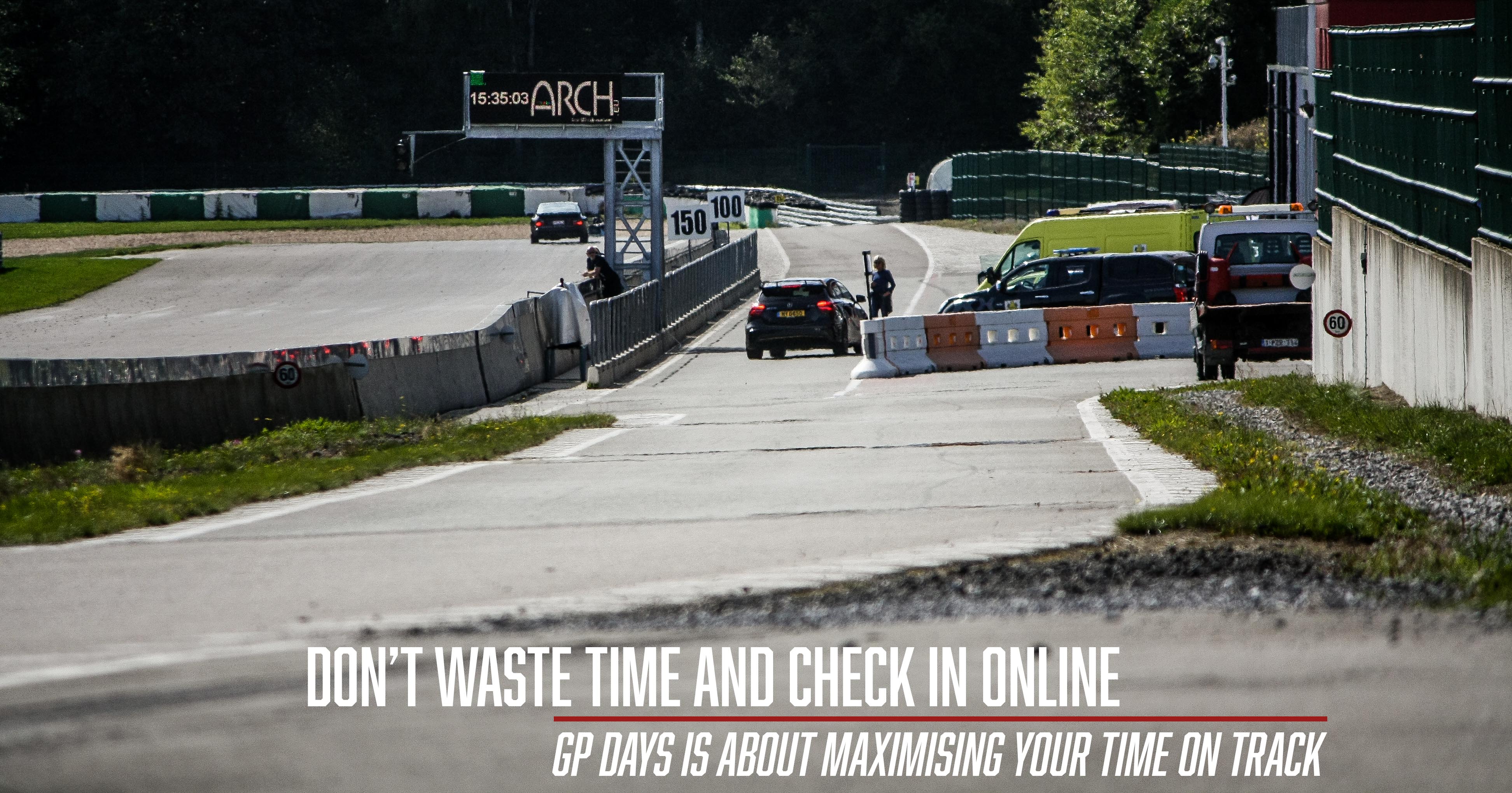 GP Days Track Day (Trackday) fast check in registration and administration