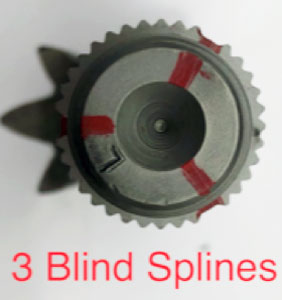 Saginaw GMT 3 blind splines