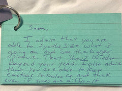 Encouragment card for Sam