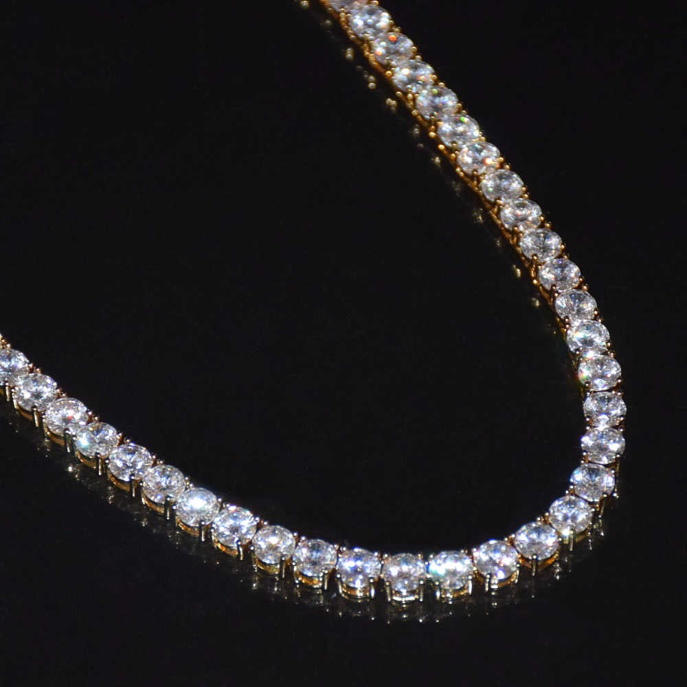 18K Gold 3-6mm Tennis Chain