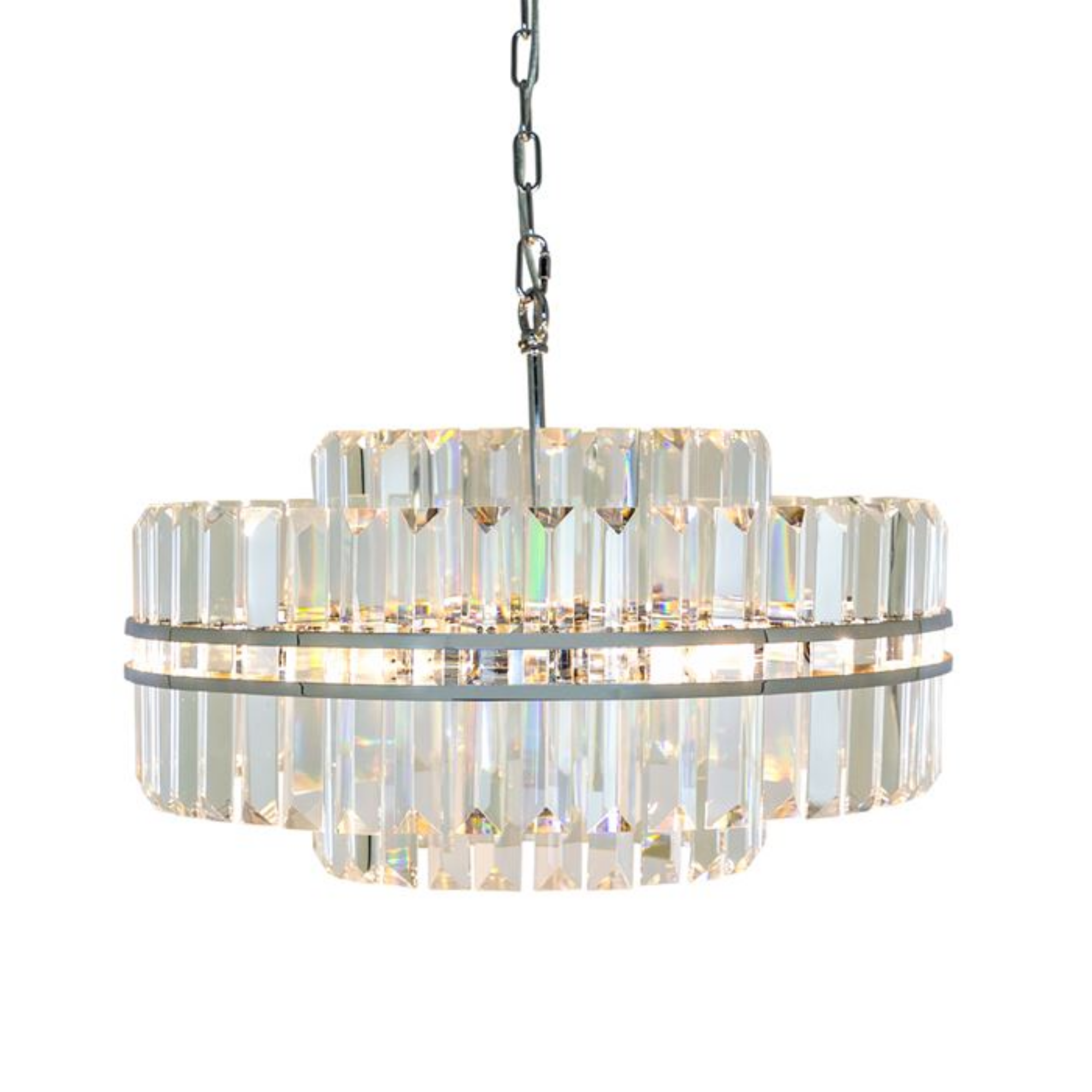 round prism chandelier