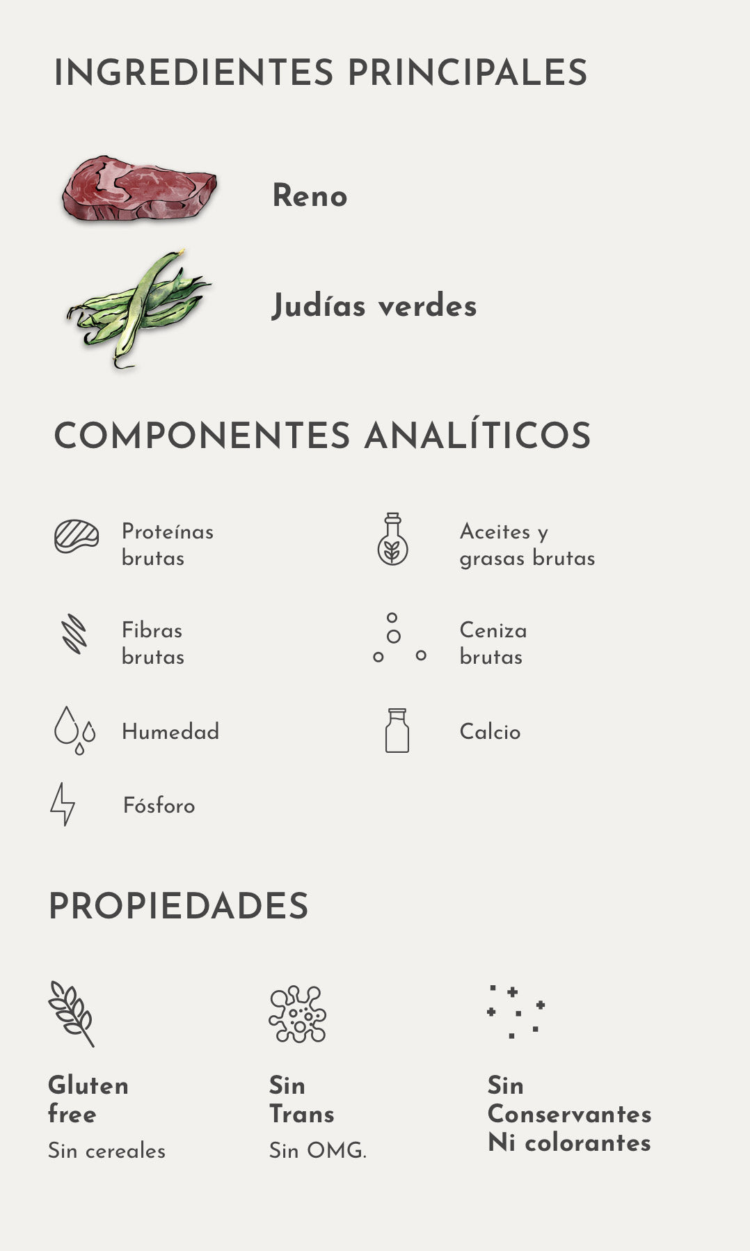 Lata de Reno con Judías Verdes