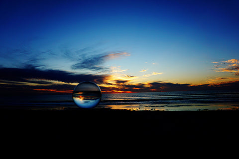 Bio-Orb beach sunset refraction photography