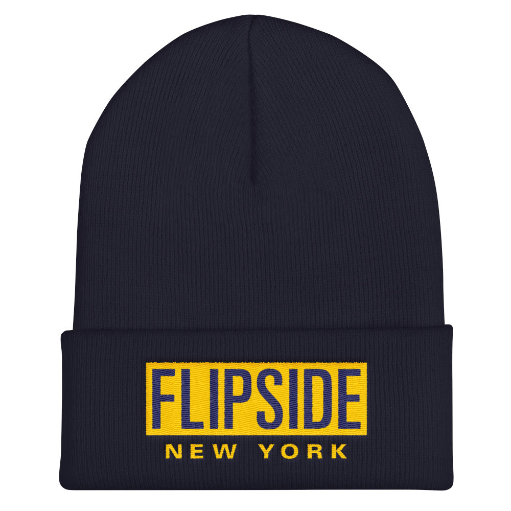 FLIPSIDE Beanie Navy - Gold