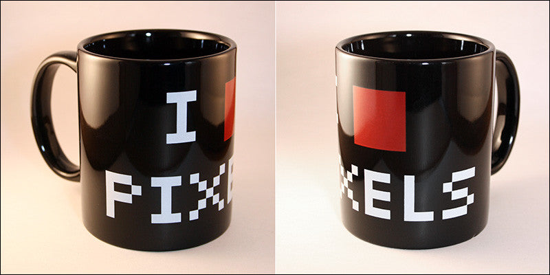 i square pixels mug