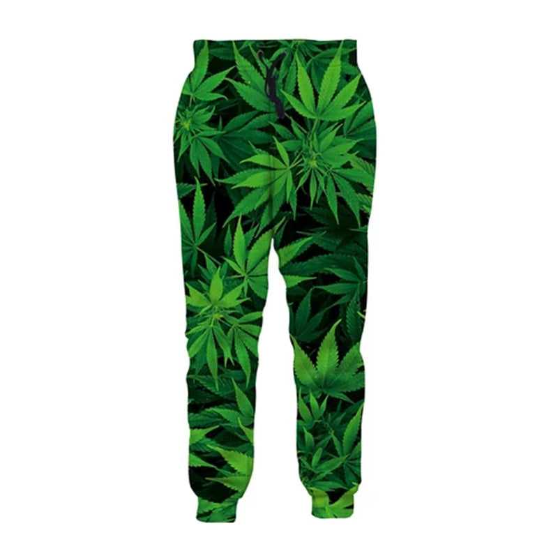 pot leaf sweatpants