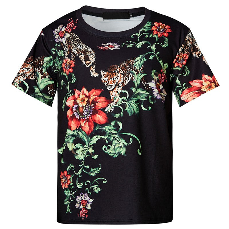 tiger flower shirt